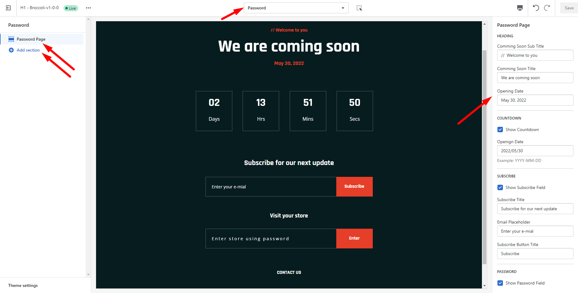 Password Pages