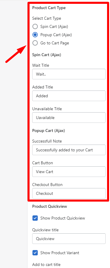 Theme Settings